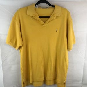 Yves Saint Laurent YSL Large Yellow Polo Shirt
